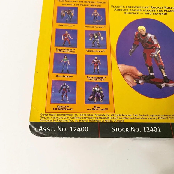 Vintage 1996 Playmates Flash Gordon Action Figures In Flight Suit - Picture 9 of 16